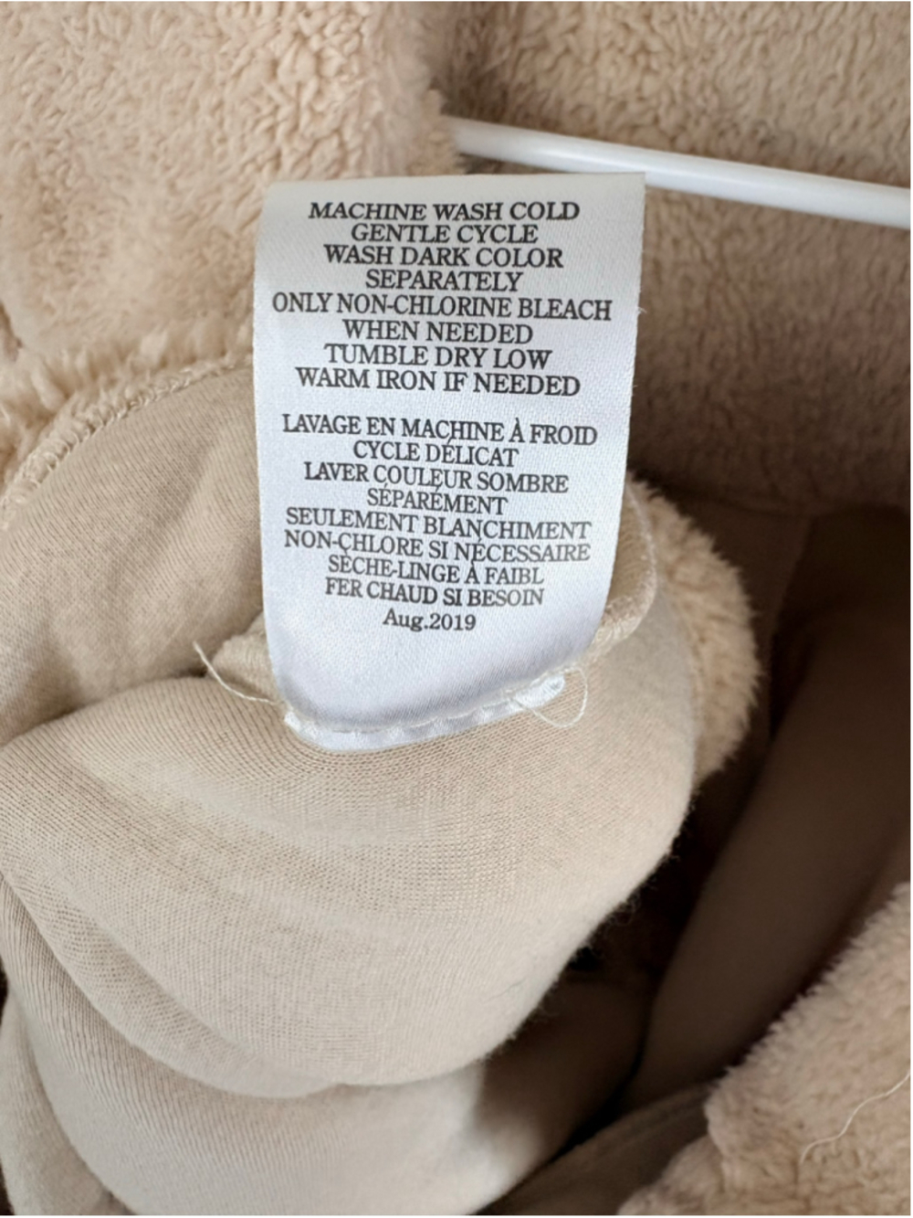 Z Supply Teddy Coat Jacket Women’s XS Beige Soft Plush Cozy Sherpa Button Front - Picture 10 of 10